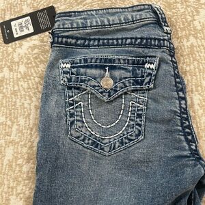Brand New True Religion Halle SUPER T Women's Blue Jeans